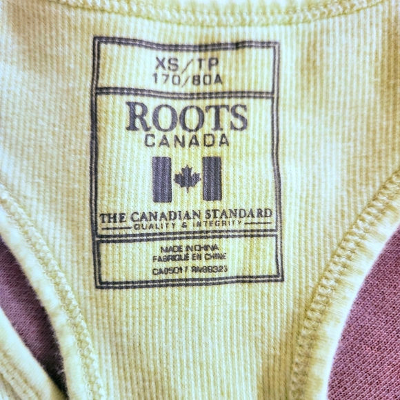 Roots Ribbed Racer-back Neon Tank Top - Picture 6 of 6